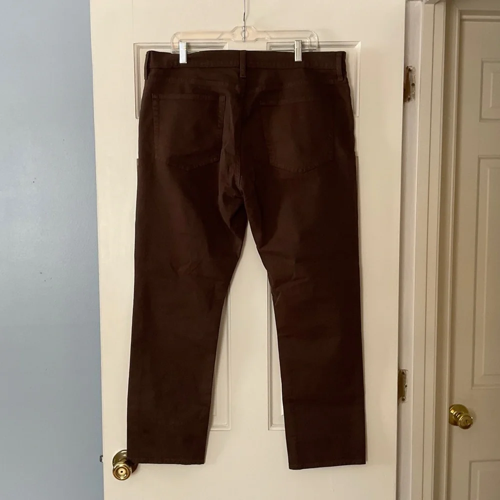 J.Crew Straight-fit garment-dyed five-pocket jean Espresso Brown Men’s 36x30 NWT